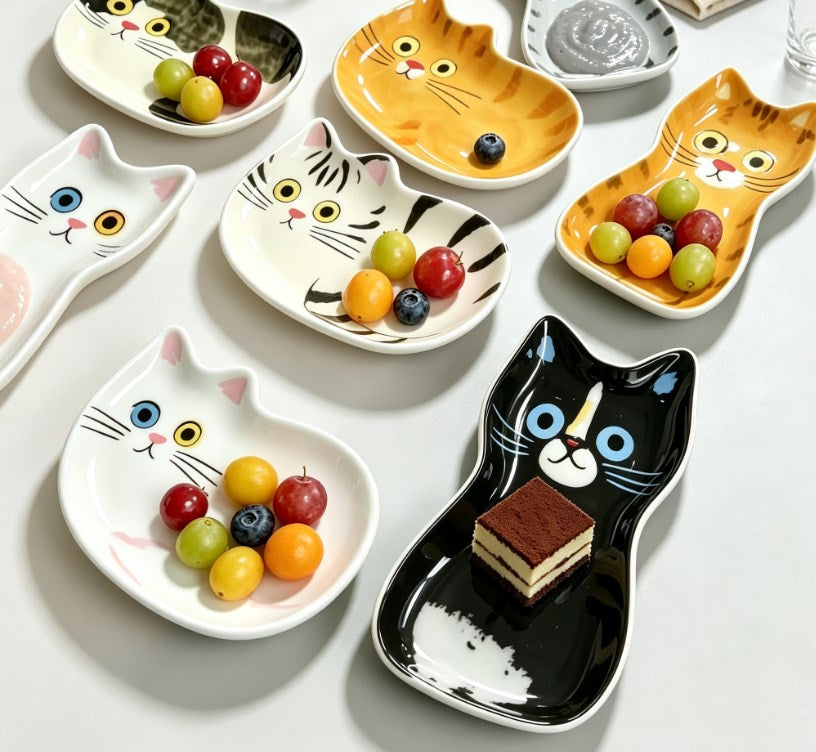 Irregular Long Rectangular Ceramic Sauce Dish & Small Plate | Versatile Dessert, Mustard, Souffle & Baking Dish for Kitchen & Tabletop