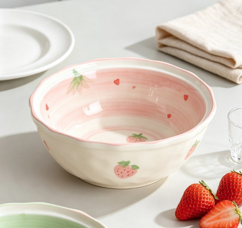 Versatile Ceramic Fruit Bowl & Decorative Tabletop Dish | Elegant Snack & Dessert Tray for Weddings, Banquets & Gifting