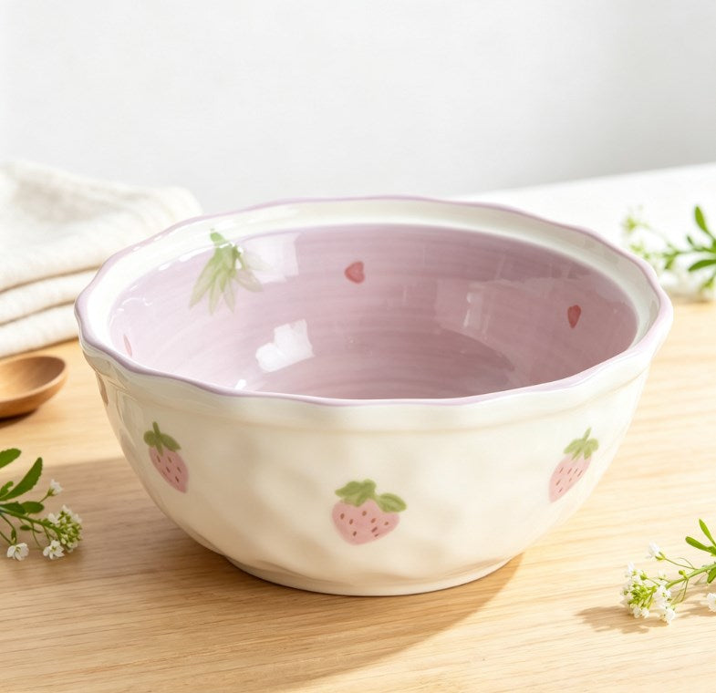 Versatile Ceramic Fruit Bowl & Decorative Tabletop Dish | Elegant Snack & Dessert Tray for Weddings, Banquets & Gifting